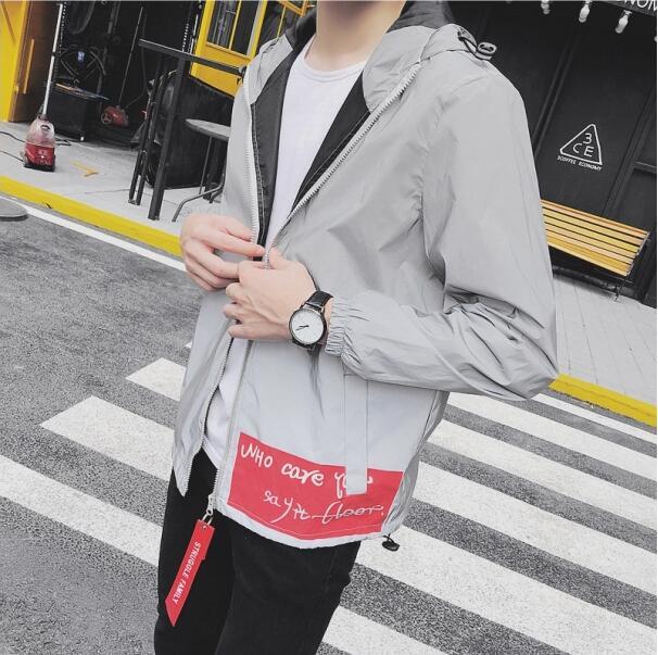 Reflective Windbreaker Jackets Streetwear