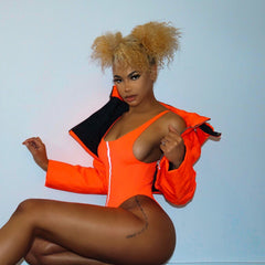 Neon Coloured Reflective Summer Beach Jumpsuit