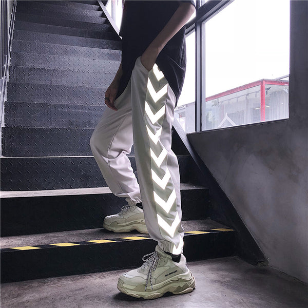Reflective Streetwear Jogger Pants