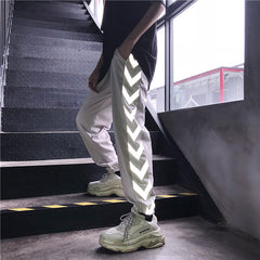 Reflective Streetwear Jogger Pants