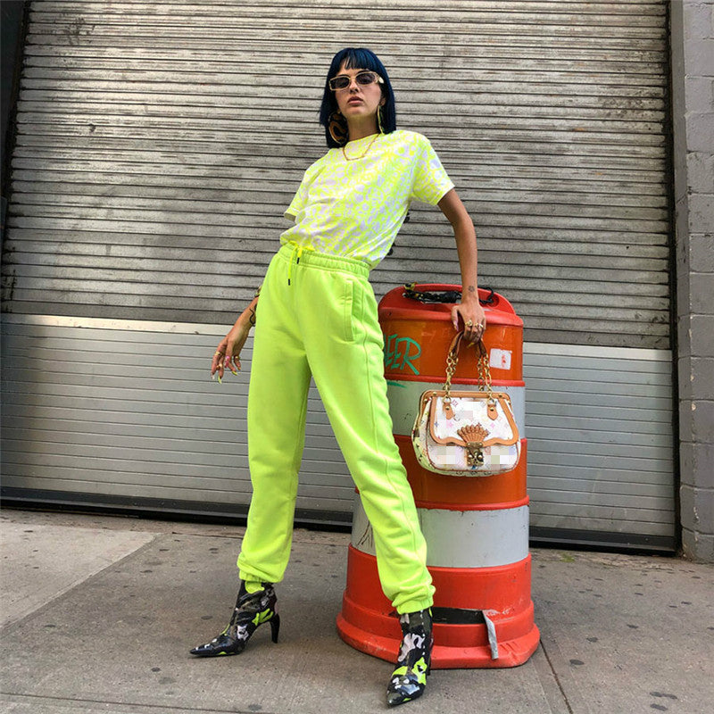 Neon Streetwear Pants