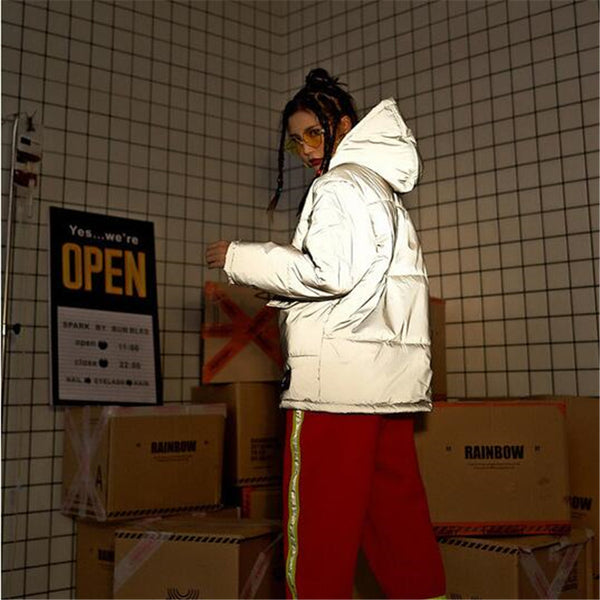 Reflective Jacket Warm Hooded Jacket