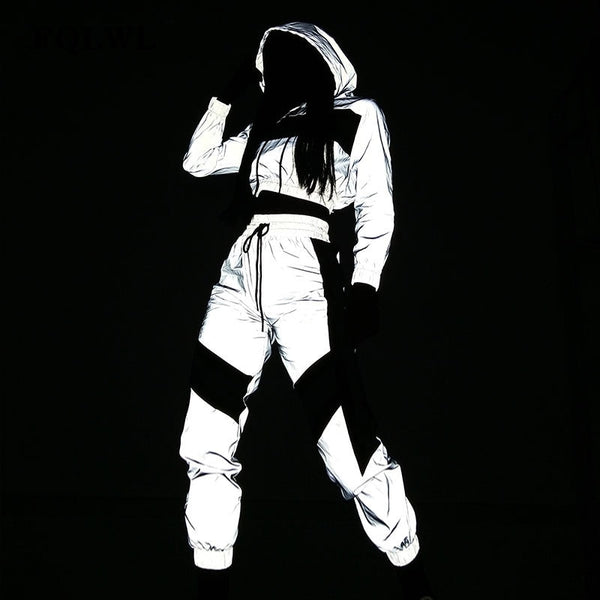 Reflective Stripe Streetwear Tracksuit