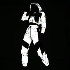 Reflective Stripe Streetwear Tracksuit