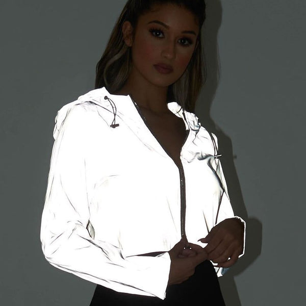 Reflective Short Hooded  Jacket