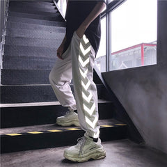 Reflective Streetwear Jogger Pants