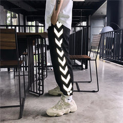 Reflective Streetwear Jogger Pants