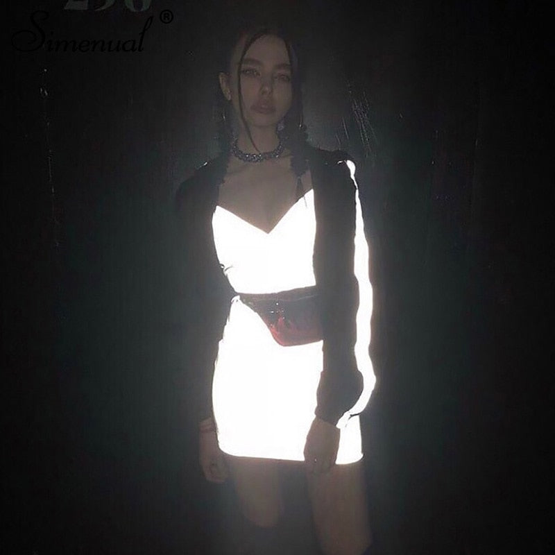 Reflective Silver Dress